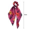 thumbnail image 3 of Halloween Women Hair Bands Hair Scrunchies Flower Pattern Scarf Ties Bowknot Ropes, 3 of 3