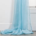 thumbnail image 5 of JUMNUYCUH Solid Sheer Window Scarf, Soft Voile Curtain Scarf, Sheer Curtains for Home Wedding Party Decor, Valance Curtains, 50" x 216", Light Blue, 5 of 7