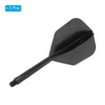 thumbnail image 3 of Uxcell Plastic 2BA Integrated Dart Shaft and Flights Replacement, Black 3 Pack, 3 of 5