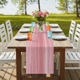 thumbnail image 4 of Table Runners 72 Inches Long Dress Scarves, Pink Farmhouse Kitchen/Dining Table Runner, Coffee Tablerunners, Vintage Modern Abstract Art Ombre 13x72 Inch, 4 of 9