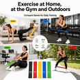 thumbnail image 4 of KOYMISKU Resistance Bands Set, 5 Exercise loop Bands for Women and Men, Legs, Glutes, Strength Training, Yoga, Home Gym, 4 of 7