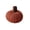 Caramel Brown, variant on Halloween Hand-Knitted Pumpkin Ornament, Terracotta 2in, Cute Fall Window Farmhouse Mantel Decor