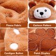 thumbnail image 4 of Pijamas para cachorros (pijamas de lana para cachorros de niños y niñas) Ropa para perros de 4 patas (mono cálido de invierno para chihuahua), 4 of 7