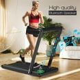 thumbnail image 6 of Costway 2-in-1 Folding Treadmill 2.25HP Jogging Machine w/ Dual LED Display Black, 6 of 8