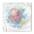 thumbnail image 1 of Octopus Bandana, My Baby Text Marine Animals, Unisex Head and Neck Tie, by Ambesonne, 1 of 2