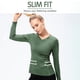 thumbnail image 2 of Camisa deportiva para mujer con bolsillo, estiramiento de secado rápido, delgado, cuello en V, manga Abanopi Camisa de entrenamiento, 2 of 7