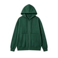 thumbnail image 3 of Horkkom Zip Up Hoodie for Women Oversized Lightweight Long Sleeve Sweatshirts Casual Basic Jackets with Pockets XL, 3 of 5