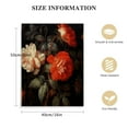 thumbnail image 2 of HENGT Vintage Peony Wall Art Moody Floral Painting Flower Black Background Flower Picture Vintage Moody Art Prints Dark Floral Poster Black Botanical Canvas Art Black Floral Artwork Decor, 2 of 5