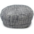 thumbnail image 4 of YooGuoGuo Womens Bling Rhinestone Newsboy Fiddler Cap Casual Black Baker Boy Hats with Chain for Fashion Ladies, 4 of 4