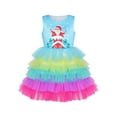 thumbnail image 1 of Girls Dress Christmas Santa Chimney Holiday New Year Party 7 Years, 1 of 7