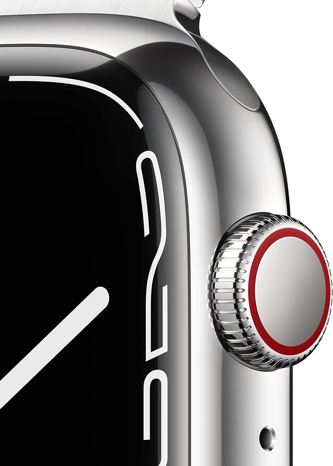 Apple Watch Series 7 (GPS + Cellular, , 45mm) Silver Stainless Steel Case with Silver Milanese Loop Band