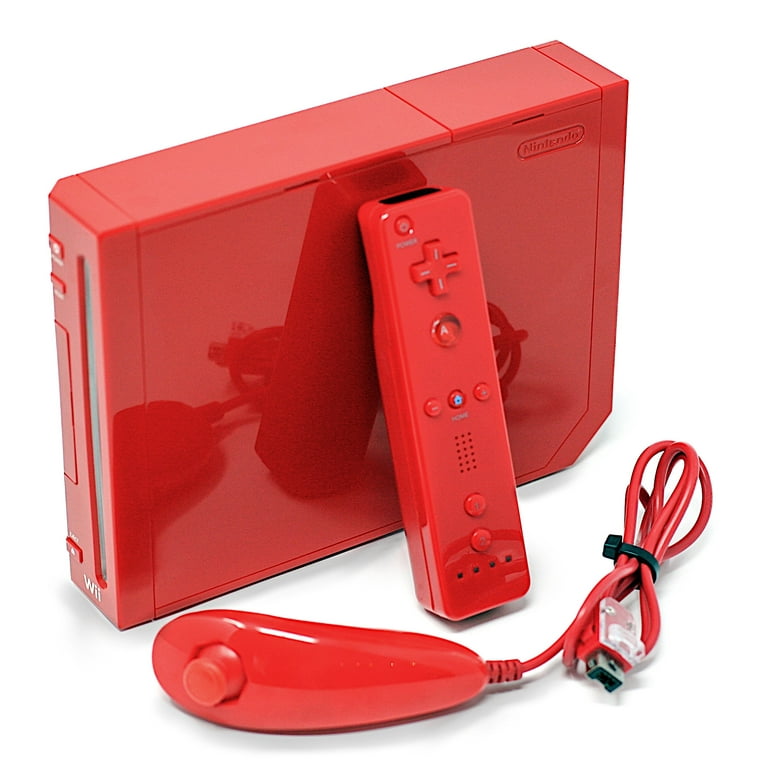 Restored Nintendo Wii Console Red (Refurbished)