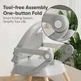 thumbnail image 4 of Oioane 4-in-1 Convertible High Chair for Baby and Toddlers, Foldable Highchairs with Dishwasher Safe Tray, Gray, 4 of 10