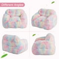 thumbnail image 6 of Giant Bean Bag Chair for Adults, 39/51” Colorful Bean Bag Sofa with Armrest, Soft Plush Foam Filled Beanbag Sofa for Living Room Bedroom Nursery, Pink, 6 of 8