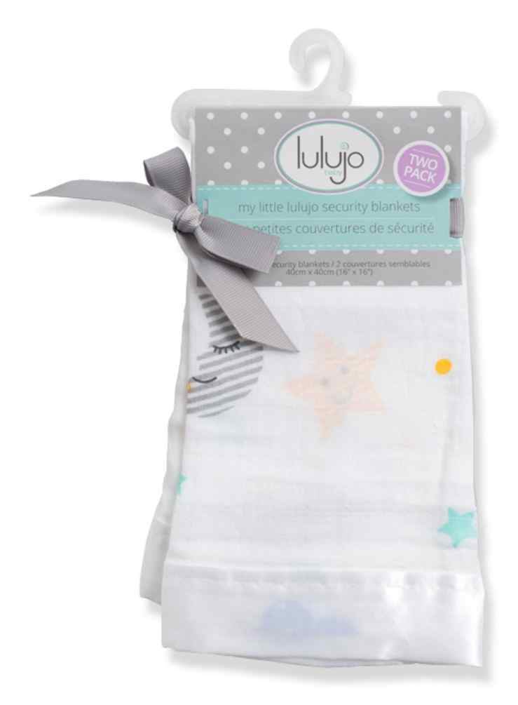 Lulujo Security Blankets Muslin Cotton Kitty