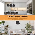 thumbnail image 4 of Household Cloth Lampshade Checkered Fabric 1 Set, 4 of 9