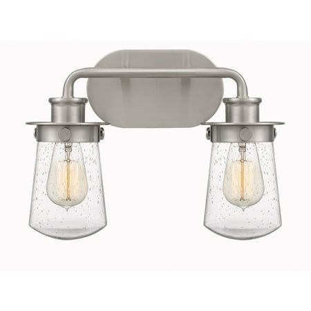 

Quoizel Lewiston 2-Light 14 Bathroom Vanity Light in Brushed Nickel