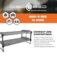 thumbnail image 6 of Disc-O-Bed Double Cot, Portable Sleep Solution for Tents & Cabins, Grey, XL, 6 of 13