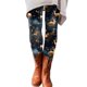 thumbnail image 1 of Leggings de forro polar Gibobby de moda para mujer Pantalones de bota largos elásticos ajustados con estampado navideño informal (Azul, L), 1 of 4