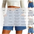 thumbnail image 4 of QATAINLAV Womens Casual Jean Shorts Cute Stretchy Denim Jorts Relaxed Fit Loose Wide Leg Short Jeans with Pockets Black XL, 4 of 10