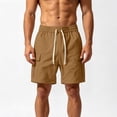 thumbnail image 6 of EOYWHK Mens Work Shorts with Pockets Elastic Waist Stretchy Work Shorts for Men Soft Lightweight Breathable for Casual Lounge Home Coffee, Size M, 6 of 7