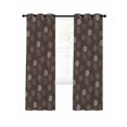 thumbnail image 7 of Brown Daisy Blackout Curtains for Bedroom, Modern Farmhouse Chrysanthemum Floral Thermal Insulated Kitchen Drapes with Grommets, Light Blocking Window Treatment, 2 Panels 52" x 96", 7 of 7