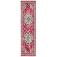 thumbnail image 3 of SAFAVIEH Runner Rug 2'2"x16' - Monaco Collection - Traditional Design, Pink & Multi, Ideal for Living Room, Bedroom, Dining Space, Entryway, Hallway, Kitchen, 3 of 12