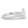 thumbnail image 5 of ESTE ORIGIN 2.40Ctw Bezel Set Radiant Moissanite Solitaire Engagement Ring with Cathedral Band in 18K White Gold for Women, 5 of 8