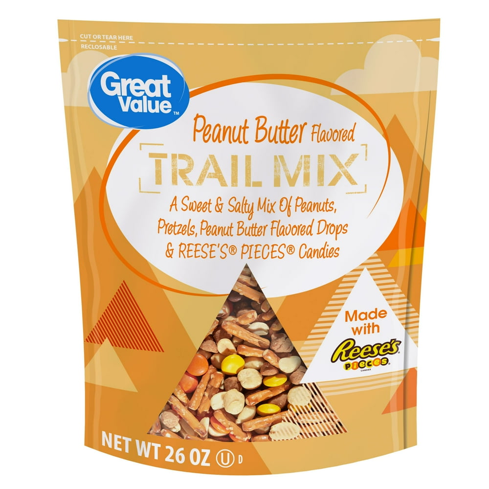Great Value Peanut Butter Flavored Trail Mix Made with Reese's Pieces