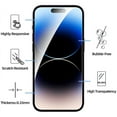 thumbnail image 2 of Afflux 3-Pack iPhone 14 Pro Glass Screen Protector, Real Tempered Glass, 100% Clear, Shatterproof, Rounder Edges, In Hard Retail Box [Designed for iPhone 14 Pro], 2 of 5