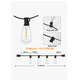 thumbnail image 4 of Guirnalda De Luces Led Interior Y Exterior 10 St38 10m 10 Focos Vintage Led Iluminación Luz Cálida De Jardin Patio Boda Hogar, 4 of 4