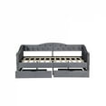 thumbnail image 5 of [Luckynote] Upholstered Daybed with Storage Drawers, Wood Daybed Twin Size, No Box Spring Needed, Grey, 5 of 9