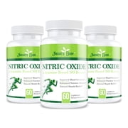 Nitric Oxide Booster L Arginine Based Formula - Premium Muscle Building NO Booster for Strength, Vascularity and Energy - 180 Capsules