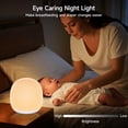 thumbnail image 3 of Lámpara de guardería para bebés Night Light Tyute RGB, 8 colores, recargable, 3 of 7