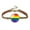 Style 1, variant on Unisex Stainless Steel Trendy Unisex LGBT LGBTQ Pride Coin Bracelet Two Layer Ajustable PU Leather Hand Jewelry Style 3