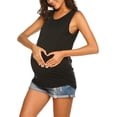 thumbnail image 3 of Camiseta de maternidad para mujer, camiseta sin mangas para amamantar, camiseta de embarazo de doble capa, 3 of 6