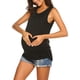 thumbnail image 3 of Camiseta de maternidad para mujer, camiseta sin mangas para amamantar, camiseta de embarazo de doble capa, 3 of 6