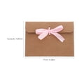 thumbnail image 2 of Raindrops 50Pcs Kraft Paper Envelopes with Ribbon Bow for Graduation and Birthday Party Invitations, 2 of 6