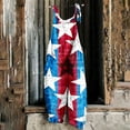 thumbnail image 2 of QATAINLAV Womens 4th of July Jumpsuits 2025 Sleeveless American Flag Printed Wide Leg Overalls Summer Linen Beach Vacation Outfits with Pockets Multicolor L Prime Today, 2 of 6