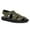 Dark Green, variant on YDN Women Closed Square Toe Fisherman Sandals Platform Adjustable Strap Flats Summer Outdoor Dressy Shoes Size 7 Green