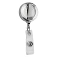 thumbnail image 3 of Harry Potter Deathly Hallows Logo Retractable Reel Premium Metal Chrome Badge ID Card Holder Clip, 3 of 4