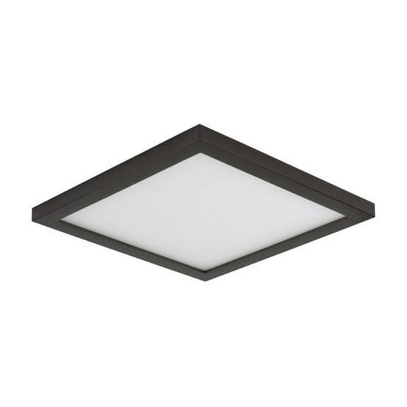 Maxim Lighting - Wafer - 10W 1 LED Square Flush Mount-0.5 Inches Tall and 5