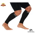 thumbnail image 1 of CALF Copper Compression SLEEVES by COPPER HEAL (1 PAIR) For Exercise Sport Recovery, 1 of 1
