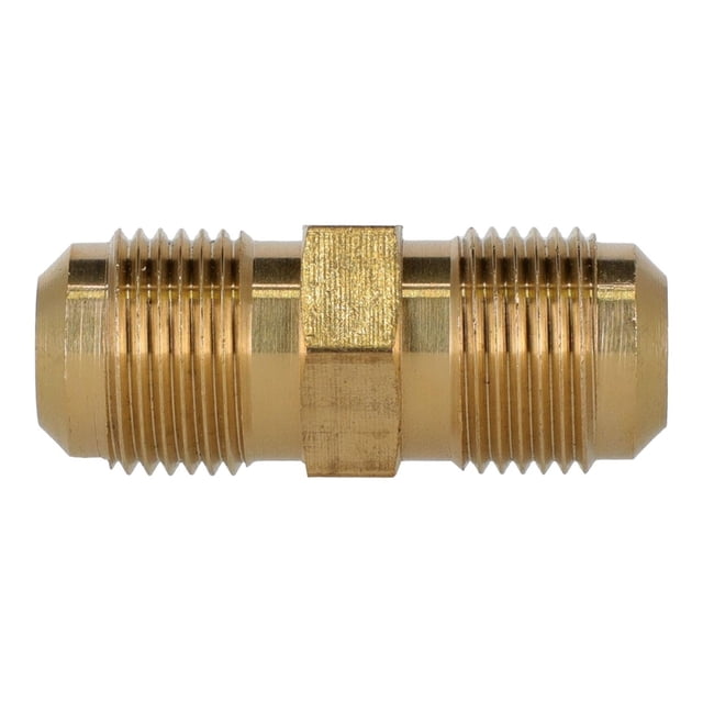 Niple Unión Flare Cluxer 1/2"X1/2" Dorado Para Aire Acondici