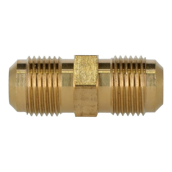 Niple Unión Flare Cluxer 1/2"X1/2" Dorado Para Aire Acondici