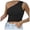 Black, variant on Glisme Tank Tops For Women One Shoulder Sleeveless Crop Tank Tops Trendy Vest Camisole Shirt Regular Fit Red Tee