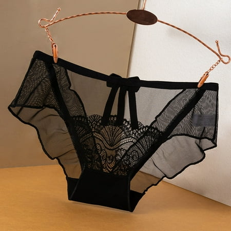 

Underwear For Women Sexy No Show Bikini Panties Lace Ladies High Cut Hipster