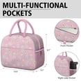 thumbnail image 6 of Lunch Bag Lunch Box for Women Reusable Insulated Lunch Bags,Water-Resistant Pink Avocado Food Cooler Lunch Tote Bag, Large Capacity for Work Travel Picnic, 6 of 6