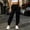 Black, variant on Gamivast Women's High Waisted Jogger Sweatpants Casual Cuffed Track Pants with Pockets Drawstring Elastic Waist Athletic Workout Lounge Trousers for Running Gym Black L