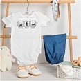 thumbnail image 3 of Crawl Walk Swim Athletic Romper Boys or Girls Infant Baby Brisco Brands 6M, 3 of 6